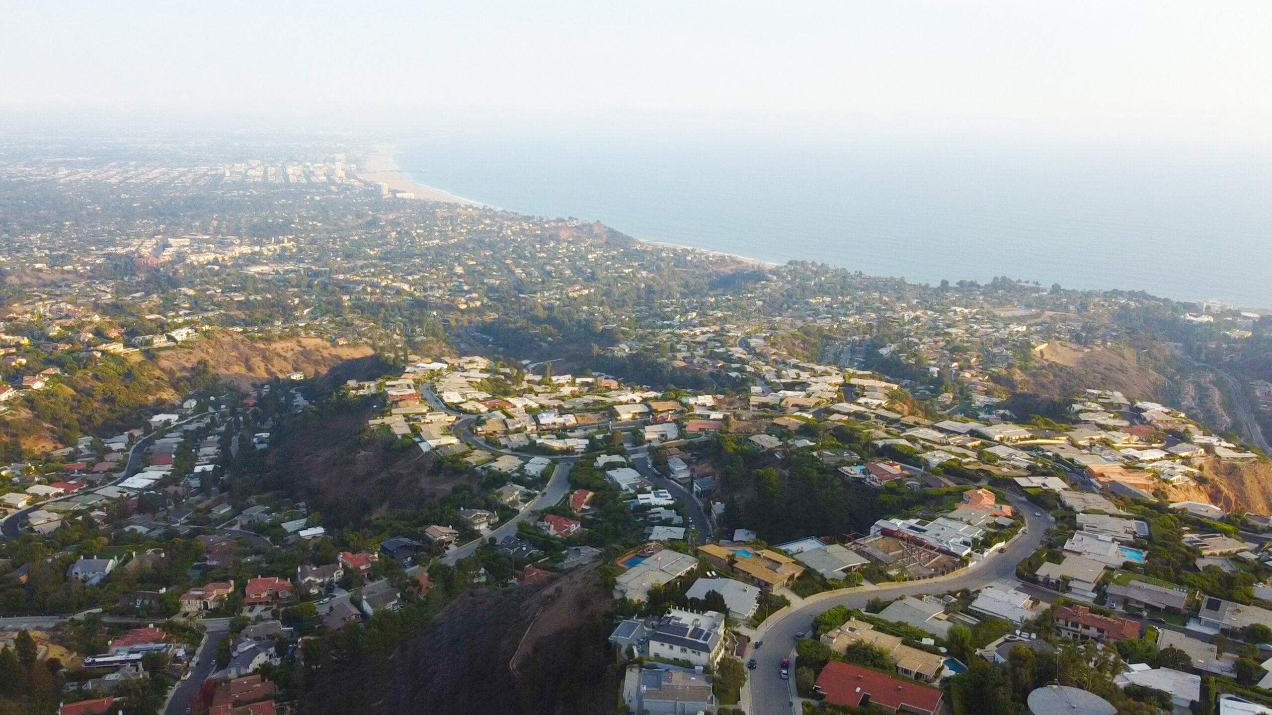 Pacific Palisades and Santa Monica Coastline, Los Angeles, Californian